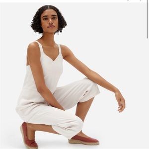 Everlane Japanese goweave Jumpsuit pink blush